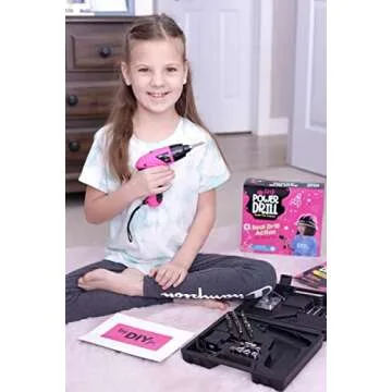 DIY My First Power Drill Set for Girls - 60 Pieces