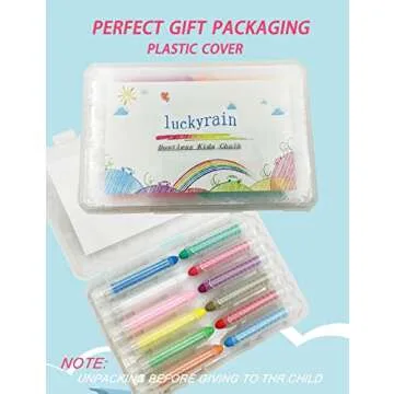 Non-toxic Dustless Chalk for Kids - 12PCS Colorful Set