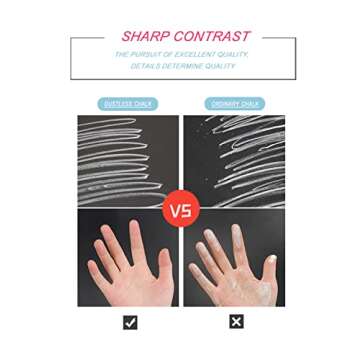 Non-toxic Dustless Chalk for Kids - 12PCS Colorful Set