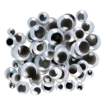 Creativity Street Wiggle Eyes Assorted Sizes - 100-Piece Craft Essential