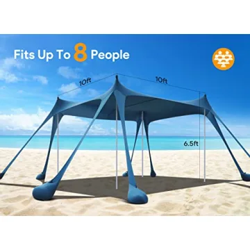 Osoeri Beach Tent with 8 Sandbags and UPF50+