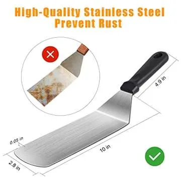 15-Piece Stainless Steel Griddle Accessories Kit