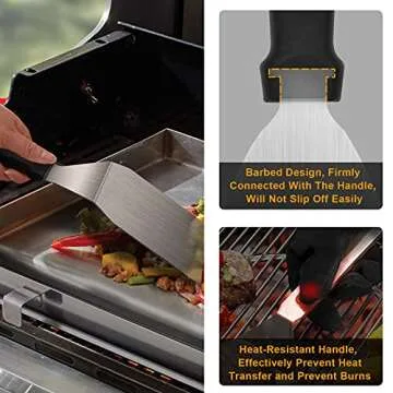 15-Piece Stainless Steel Griddle Accessories Kit