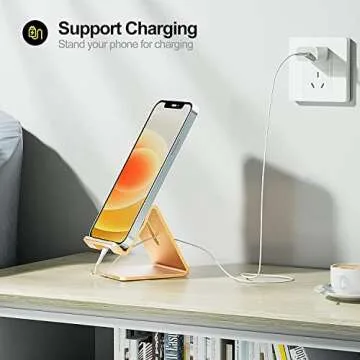 Stylish Gold Car Phone Holder for Office and Home