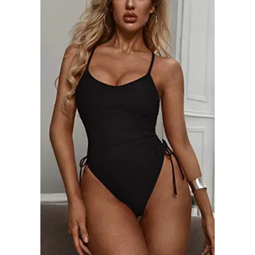 Viottiset Women's Ruched One Piece Swimsuit