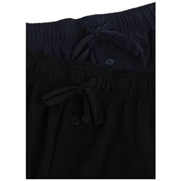 Fruit of the Loom Men's Sleep Pant 2-Pack in Black/Navy