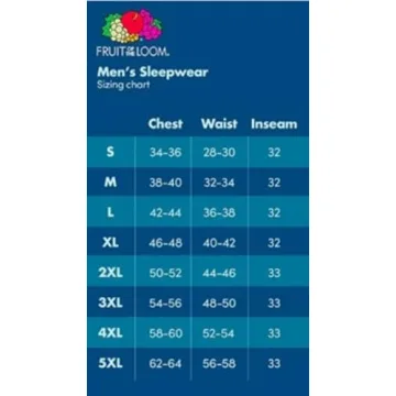 Fruit of the Loom Men's Sleep Pant 2-Pack in Black/Navy