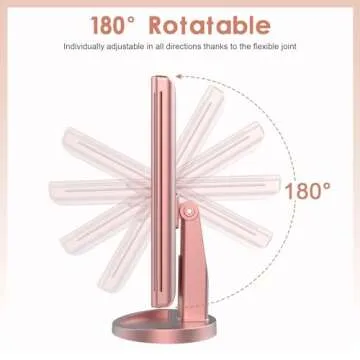 WEILY Lighted Makeup Mirror with 21 LED Lights and USB Charging