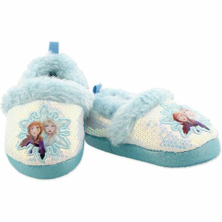Frozen 2 Elsa Anna Toddlers Plush A-Line Slippers