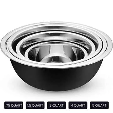 Quality WHYSKO Stainless Steel Mixing Bowls with Lids