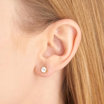 Elegant Gold Plated Sterling Silver Stud Earrings for All Occasions