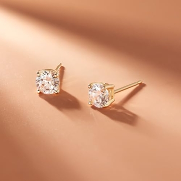 Elegant Gold Plated Sterling Silver Stud Earrings for All Occasions