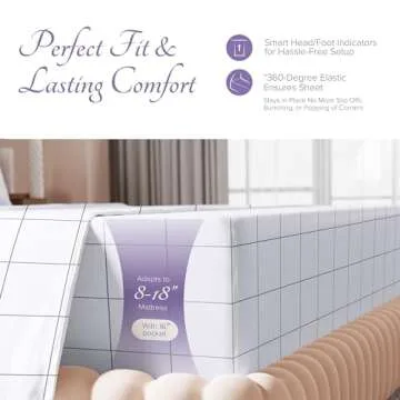 Carressa Linen Luxury Egyptian Cotton Queen Printed Sheet Set - 600 Thread Count Extra Long Staple 4 PC Set, Window Pane Queen Printed Sheets, Soft, Cooling Sateen Weave Sheets Upto 18 in Deep Pocket