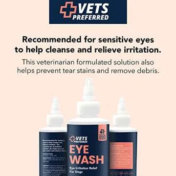 Gentle Eye Wash for Dogs - Tear Stain Remover & Infection Aid