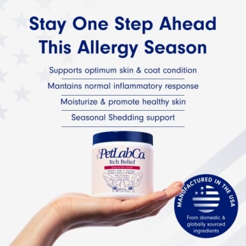 PetLab Co. Itch Relief Chews for Dogs - Skin and Coat Support