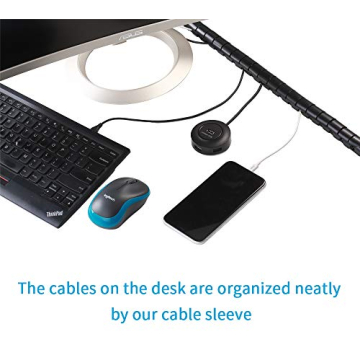 Alex Tech Easy Wrap Cable Sleeve for Optimal Organization