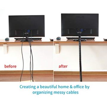 Alex Tech Easy Wrap Cable Sleeve for Optimal Organization