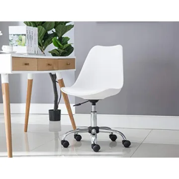 Yui Armless Office Chair Adjustable Stain-Resistant