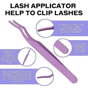 DIY lash Extension Kit Lash Cluster Kit with 240 PCS C/D Curl12-16mm Mixed,Individual Lashes Eyelash Clusters Lash Band and Seal Cluster Lash Applicator Individual Lashes Kit(30P/40P-D-12-16mm Kit)