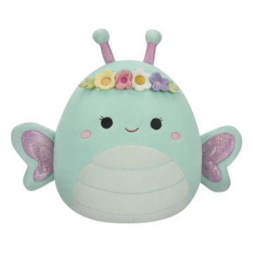 Squishmallows Reina Green Butterfly 8-Inch Plush Toy - Ultra-Soft & Cuddly