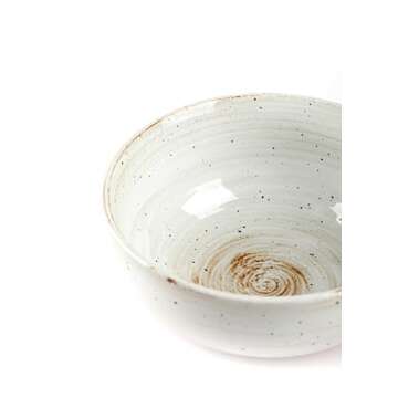 KuJaRen Mixing Bowl, Salad Bowl, Ceramic Serving Bowl, 9 inch Popcorn Bowl, Stoneware Bowl for Cooki...