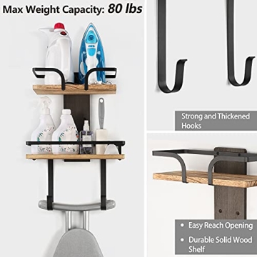 VINAEMO 2-Layer Ironing Board Holder for Home Organization