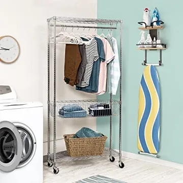 VINAEMO 2-Layer Ironing Board Holder for Home Organization