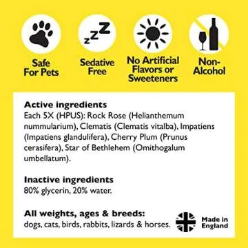 Bach Rescue Remedy Pet Natural Calming Solution for Pets