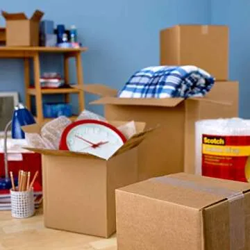 Scotch Long Lasting Storage Shipping Packaging Tape, 1.88" x 38.2 yd, 1 Roll with Dispenser (3650S-RD-ESF)