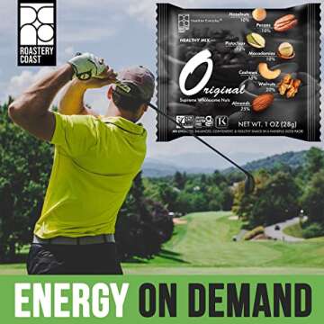 Roastery Coast - Daily Nuts Original Mixed Nuts | Mixed Nuts Snack Packs | Individually wrapped snacks | Unsalted Mixed Nuts | Nut Snacks | No peanuts | Deluxe assorted snack (22 Packs)
