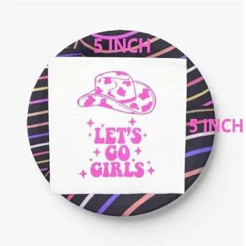 Lets Go Girls Napkins for Bachelorette, Bridal Shows