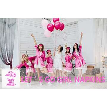 Lets Go Girls Napkins for Bachelorette, Bridal Shows