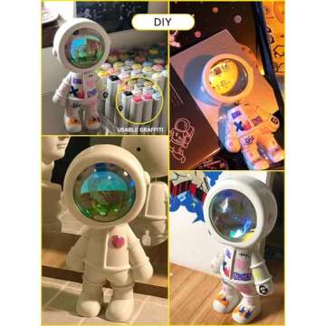 Sunset Projector Astronaut Night Light Led Aura Lamp for Photography/Party/Bedroom/Living Room/Tiktok Live Decor, Selfie with Battery, Christmas/Birthday Gifts for Women/Girls