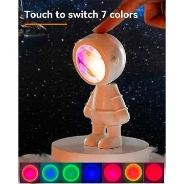 Sunset Projector Astronaut Night Light Led Aura Lamp for Photography/Party/Bedroom/Living Room/Tiktok Live Decor, Selfie with Battery, Christmas/Birthday Gifts for Women/Girls
