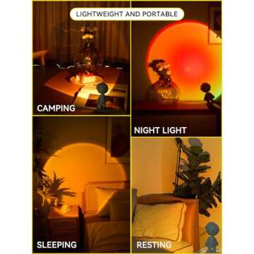 Sunset Projector Astronaut Night Light Led Aura Lamp for Photography/Party/Bedroom/Living Room/Tiktok Live Decor, Selfie with Battery, Christmas/Birthday Gifts for Women/Girls