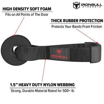 Iron Bull Strength Durable Door Anchor for Home Fitness Workouts - Ultimate Resistance Band Support