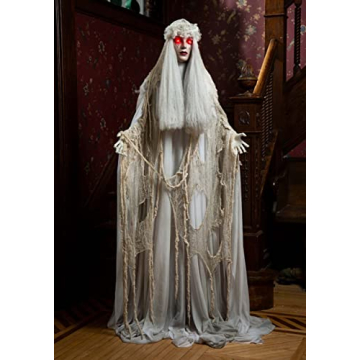 Venetian Victoria Ghost Decoration Light-Up Eyes 66 Inches