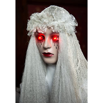 Venetian Victoria Ghost Decoration Light-Up Eyes 66 Inches