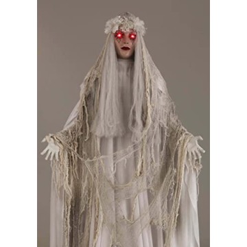 Venetian Victoria Ghost Decoration Light-Up Eyes 66 Inches