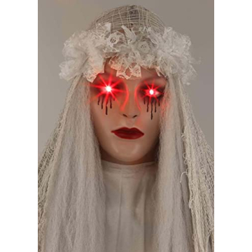 Venetian Victoria Ghost Decoration Light-Up Eyes 66 Inches