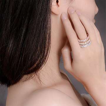 YOGEME AAA Baguette Ring – Elegant Fashion Jewelry