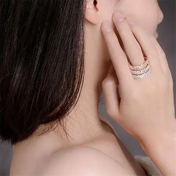 YOGEME AAA Baguette Ring – Elegant Fashion Jewelry