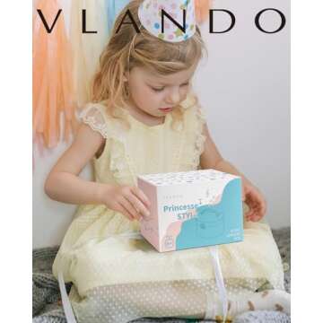 Vlando Musical Jewelry Box for Girls, Small Kid Music Box with Ballerina for Birthday Bedroom Decor, Gifts for Girls Kids - Purple