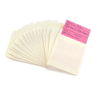 Hygloss Products Manila Library Pockets – Non-Adhesive Pocket Envelopes Made in the USA – 4.5 x 3.5 Inches, 40 Pack (15649)