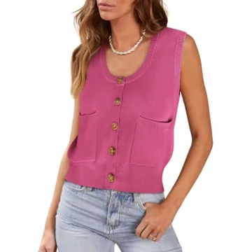 Cute Ribbed Tank Tops for Women - Summer Sweater Vest