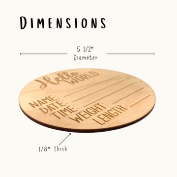 Celebrate Your Baby’s Birth with Our Wooden Announcement Sign