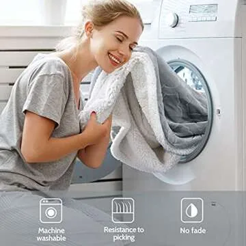 S ag ino Sherpa Fleece Throw Blanket Reversible Flannel Blankets Soft Fuzzy Cozy Thick Winter Blankets for All Seasons for Bed Couch Sofa (Grey, Throw (50"x60"))