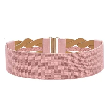 GRACE KARIN Women's Retro Wide Waist Cinch Belt - Pink