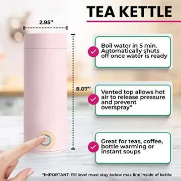 Tea Gift Basket for Women with Portable Kettle and Grippie Socks | Birthday Gift Set for Her, Mom,Wife, Co-Worker, Teacher Appreciation, Get Well