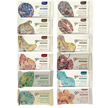 GoMacro Variety Pack 12 Flavors Vegan Protein Bars